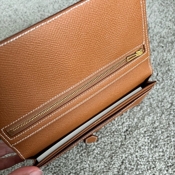 Hermes // Bearn wallet gold with GHW - Picture 3 of 3